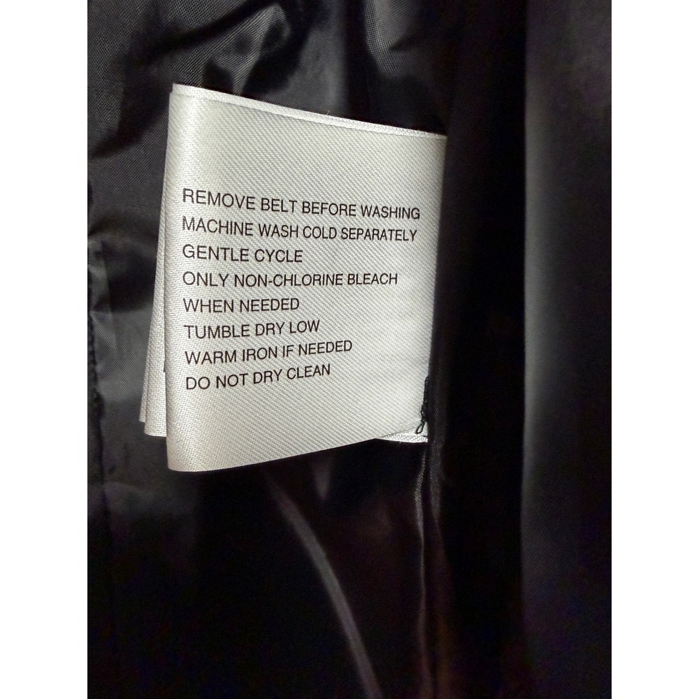 Michael Kors Black Puffer Belted Hooded Winter Jacket Women Size S - Picture 5 of 9